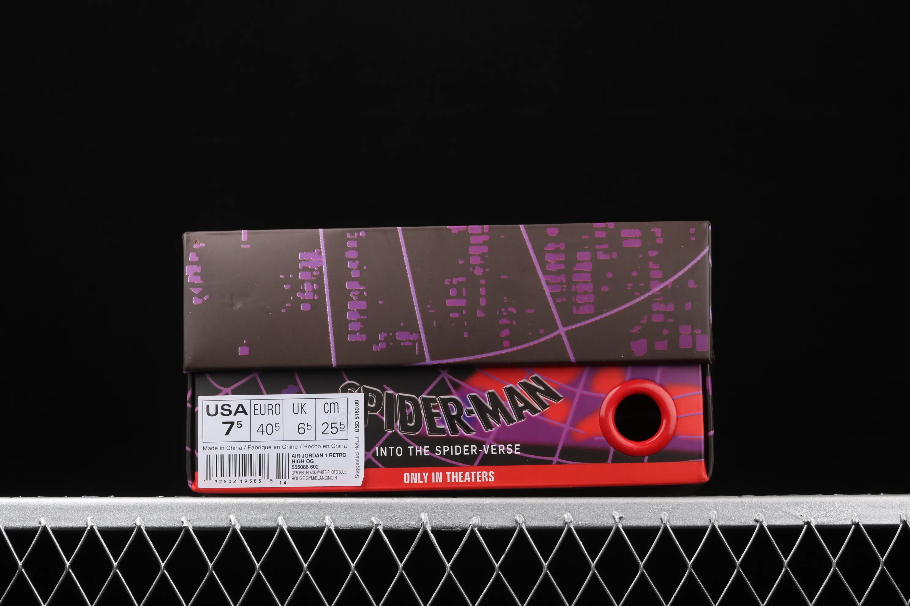 All categories Air Jordan Jordan series basketball shoes Air Jordan 1 High Pure original version Air Jordan 1 Retro High "Chicago Crystal" AJ1 Joe 1 New Chicago Spider-Man 555088-602